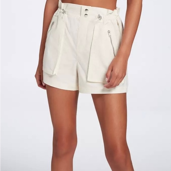 NWOT CALIA Women's Woven Paperbag Short Size L - Picture 1 of 4
